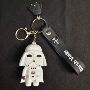 Darth Vader White... Star Wars... Figure Keychain