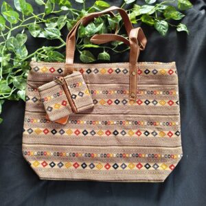 Digital Jaipuri Printed Tote Bag.. with Coin Pouch