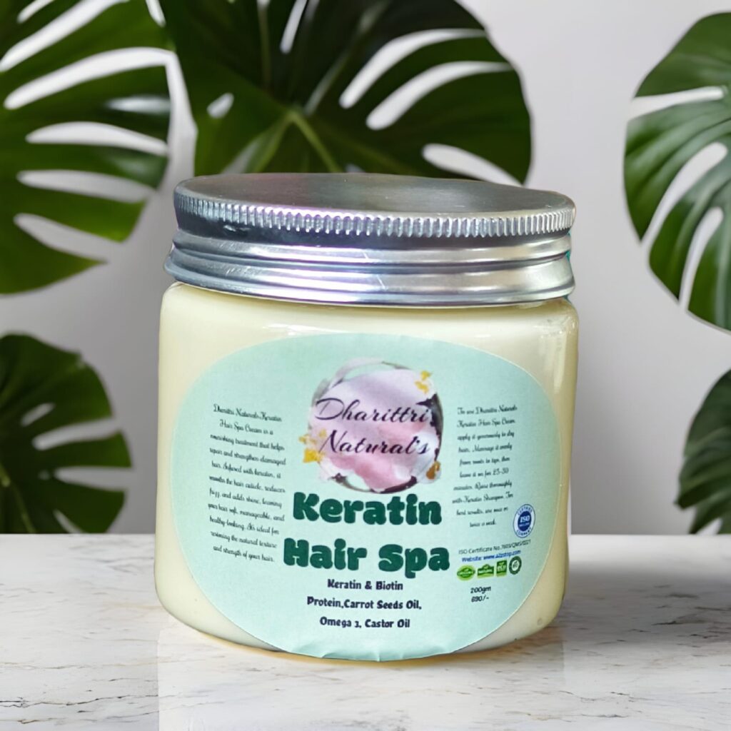 Dharittri Naturals Keratin Hair Spa Cream…with Omega 3