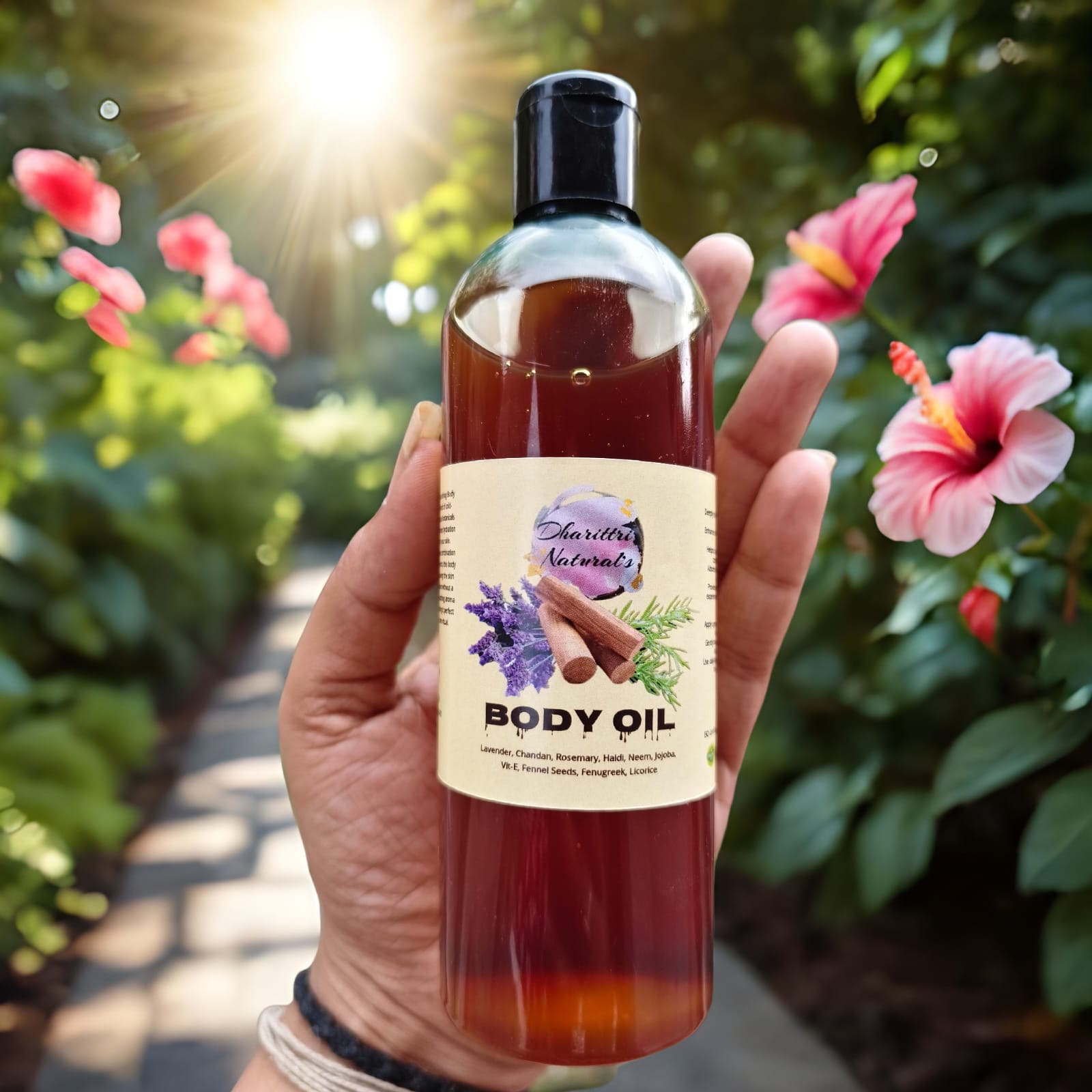 Dharittri Naturals .. Body Oil .. Powerful Blend of Herbs