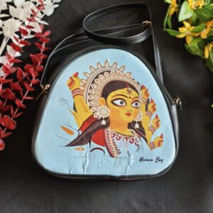 Divine Durga Trikon Handbag – Ethnic Digital Print