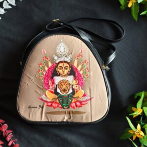 Divine Durga Trikon Handbag – Ethnic Digital Print