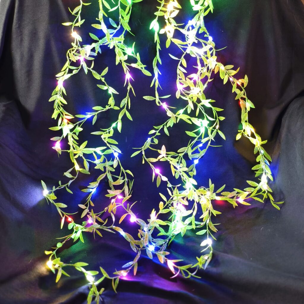Leafy Chain Lights – Multicolour Decorative String for Festive & Home Decor
