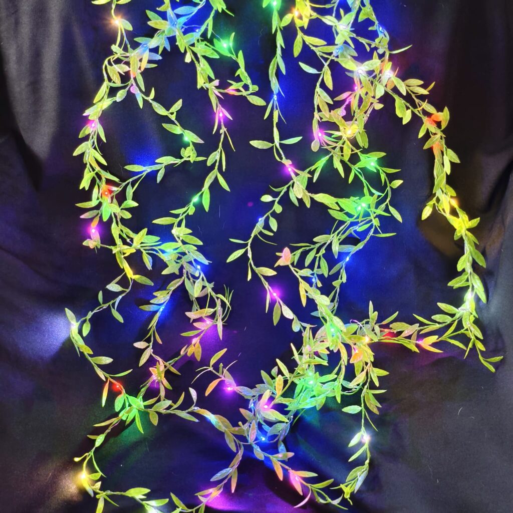Leafy Chain Lights – Multicolour Decorative String for Festive & Home Decor