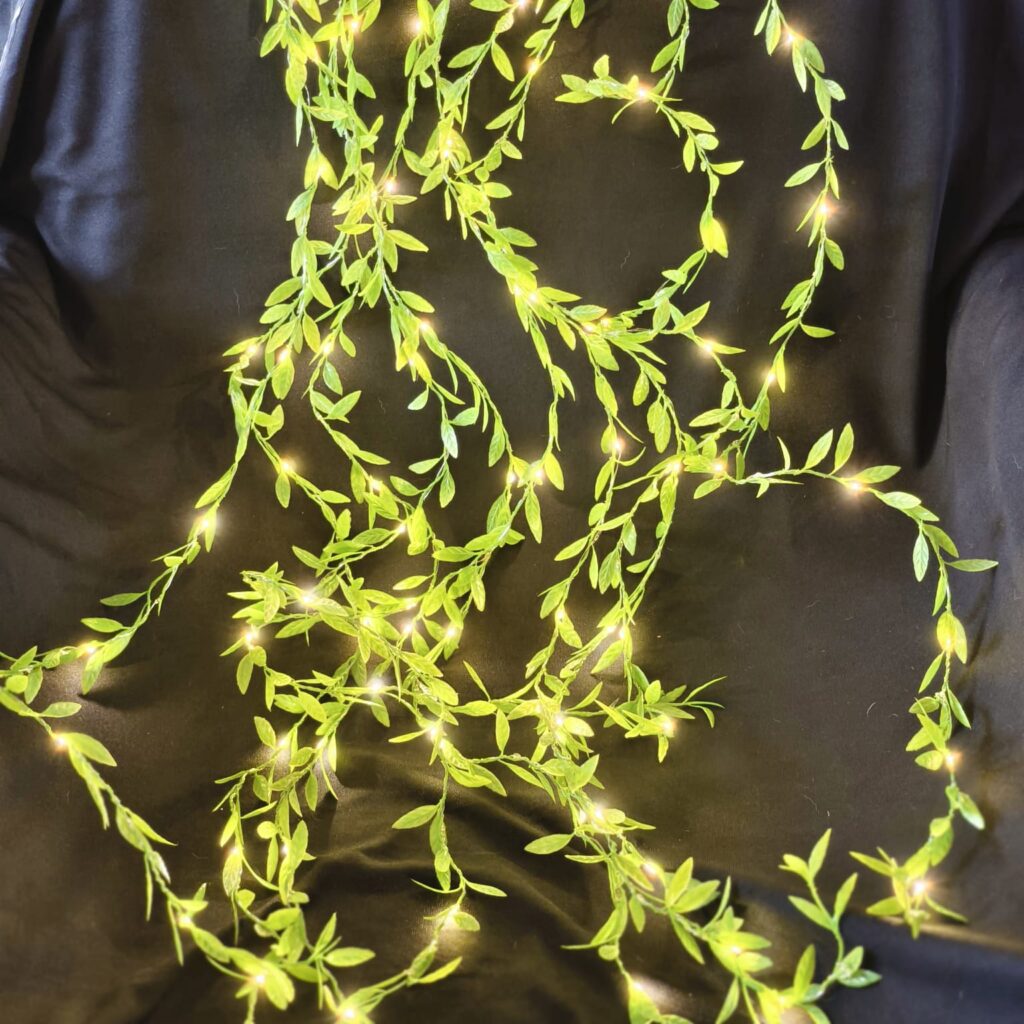 Leafy Chain Lights – Warm White Decorative String for Home & Festive Decor